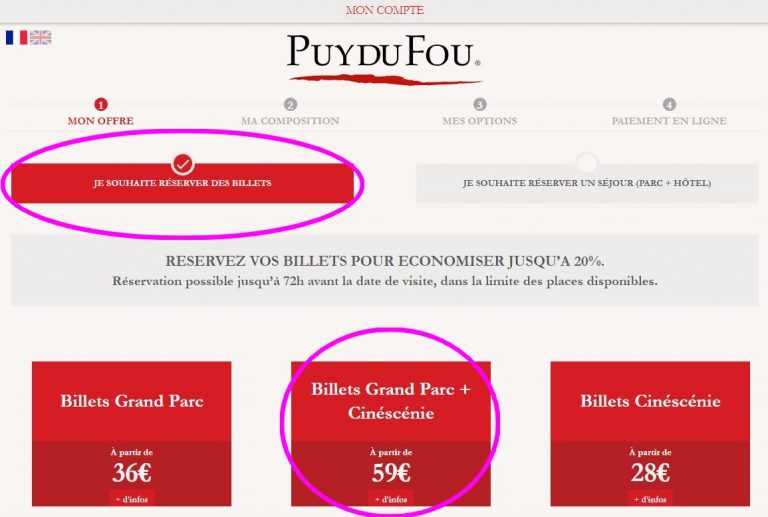 Réservation : comment réserver au Puy du Fou ?